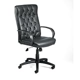 High-Back Button Tufted Executive Chair with Tilt Tension Control
