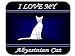 I Love My "Abyssinian" Cat Mouse Pad - Blue Design