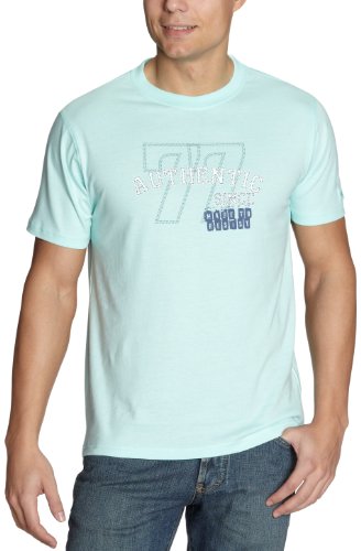 camel active round- neck Herren T-Shirts, Gr. 52 (L), Blau (ice blue 51) Preisvergleich