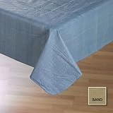 Café Deauville Sand 52x52 Vinyl Tablecloth
