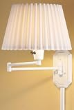 Traditional Pin-up Wall Lamp 19ext Fluted/white