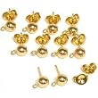 14K Gold Filled Ball Earrings & Ear Backs