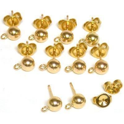 14K Gold Filled Ball Earrings CHANGITNOW Ear Backs