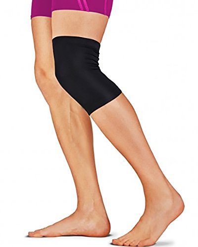 Knee Compression Sleeve - Men and Women s Leg Compression Sleeves - True Graduated Compression - Calf Guard Shin Splints Sleeves - Great for Basketball, Running, Baseball, Walking, Cycling, Training and Travel - Boosts Circulation - 1 Pair - Black -