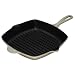 Le Creuset Enameled Cast-Iron 10-1/4-Inch Square Skillet Grill, Dune