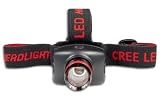 TFA Dostmann Stirnlampe Lumatic Super Focus LED, schwarz/rot, 43.2032