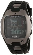 Big Sale Rip Curl Men's A1080 - BLK World Tide Digital Tide Titanium Platting Watch