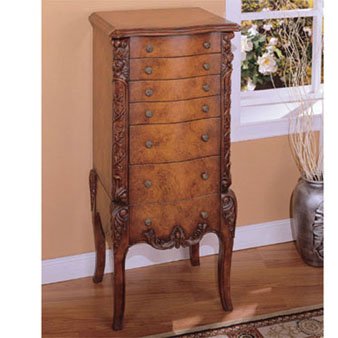 Faux Burl Jewelry Armoire - Powell 581-314 Picture
