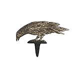 Design Toscano Mystic Raven Authentic Foundry Iron Halloween Ground Stake: Head Down
