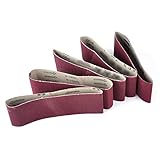 5PCS 75mm サンディングベルト 研磨サンドペーパーベル 60 80 100 120 240グリットサンダー