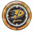 NHL Anaheim Ducks Neon Clock - 14 inch Diameter - Game Room Products > Neon Clocks > NHL - Hockey
