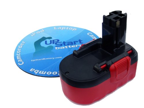 UpStart Battery for Bosch 18 Volt Power Tools. Includes UpStart Battery Mouse Pad. 18V. 1300mAh