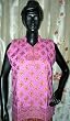 India Designer Sweet Pink Printed Cotton Kurti Tunic Top India Size Small FINAL SALE