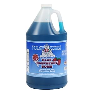 Blue Raspberry Snow Cone & Shaved Ice Syrup -gallon Great Northern Popcorn