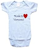 MADE IN VERMONT - VERMONT BABY - State-series - White, Blue or Pink Onesie / Baby T-shirt