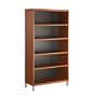 South Shore Furniture, U@Work Collection, Four Shelf Bookcase, Autumn Cherry and Solid Black