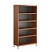 South Shore Furniture, U@Work Collection, Four Shelf Bookcase, Autumn Cherry and Solid Black