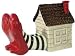 Westland Giftware Wizard of Oz Magnetic Wicked Witch of the East Legs and House Salt and Pepper Shaker Set, 3-1/4-Inch