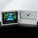 Service Waterfall Desk Clock