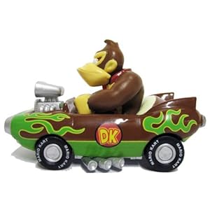 Nintendo Mario Kart Wii Pull-Back Car Mini Figure - 3" Donkey Kong (Japanese Import)