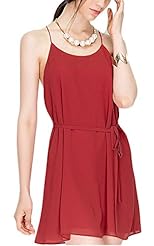 Sexy Summer Chiffon Sleeveless Round Neck Backless Evening Dress/Party Dress 