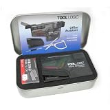 Tool Logic OC2P Travel Office Assistant Set With Seven Office Tools, Translucent Black