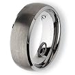 Beveled Edge Brushed & Polished Tungsten Carbide Ring (8.0 mm) - Sizes 7-13