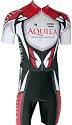 AQUILA Team Radsport Kurzarm Einteiler Rennanzug Overall für Rennrad-, MTB- und Freizeitradler - auch für andere Speedsportarten, z.B. Indoor Cycling und Speedskating