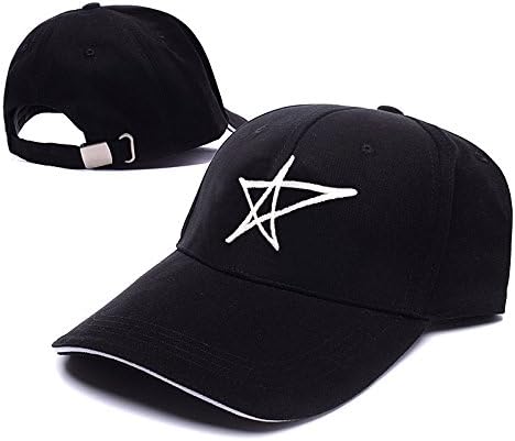 QIANGS Avril Lavigne Let Go Logo Adjustable Baseball Caps Unisex Snapback Embroidery Hats - Black/White
