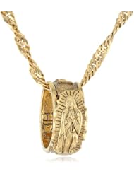 The Vatican Library Collection "Vatican Carded Ring Pendant Necklaces" Our Lady of Guadalupe "Health" Ring Pendant Necklace, 16"