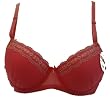 Mopas Demi Half Cup Sheer Lace Trim Multifunctional And Adjustable Padded Underwire Bra