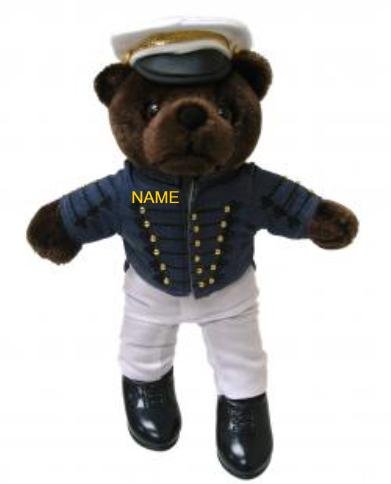 41t7Y6pRTyL Stuffed large 20 teddy bear in personalized custom embroidered U.S. Army West Point Academy Uniform