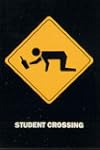 Poster Schild: Student Crossing - Gr�...