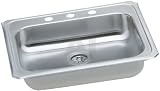 Elkay Celebrity Collection GECR25211 25 Top Mount Single Bowl Stainless Steel Sink with... by Elkay