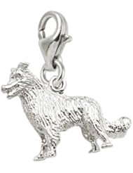 Rembrandt Charms Border Collie Charm with Lobster Clasp