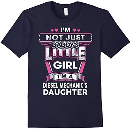 Men's Mechanic shirt- Diesel mechanic daughter XL Navy