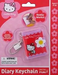 Hello Kitty Diary Key Chain by Basic Fun