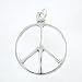 Peace Symbol Pendant in Sterling Silver, #8408