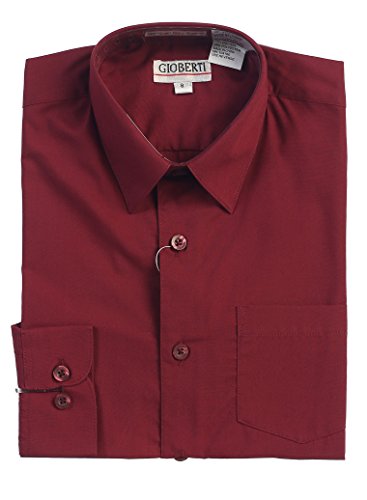 Gioberti Little Boy's Long Sleeve Solid Dress Shirt