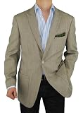 Mens Blazer One Button Modern Fit Coat Gray Touch of Tan