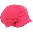 Cool Cotton Kids 3-7 Ribbon Bow Newsboy Hat Cap Hot Pink