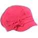 Cool Cotton Kids 3-7 Ribbon Bow Newsboy Hat Cap Hot Pink