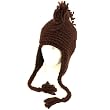 Handmade Mohawk Winter Hand Knit Trooper Hat Brown XL