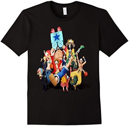 Men's One Piece Anime - Luffy T-Shirt XL Black