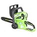 Greenworks 20082A 40-Volt 4 Amp-Hour Cordless Lithium Ion 12-Inch Chain Saw