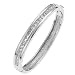 Oliver Weber 8254 Rhodium Plated Metal Swarovski Crystal Ladies Bangle