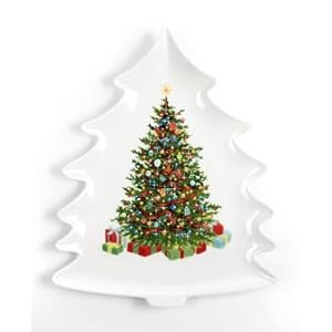 Martha Stewart Collection Dinnerware Holiday Garden Tree Platter