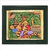 Bali Art Wall Decor - Gembala Playing Wall Decoration