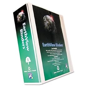 Earthview Round Ring Presentation Binder 3 Capacity White