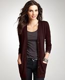 Ann Taylor Women's Port Yarn Petite Merino V-Neck Cardigan
